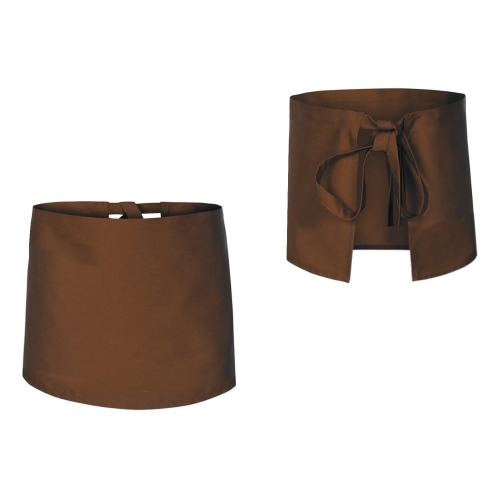 Grembiule da cucina marrone di lunghezza 40 cm
