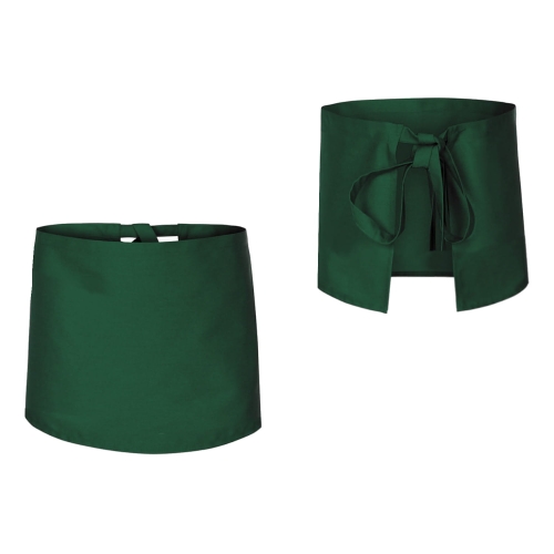 Grembiule da cucina barista verde lunghezza 40 cm