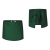 Grembiule da cucina barista verde lunghezza 40 cm