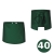 Grembiule da cucina per camerieri lungo 40 cm verde
