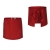 Grembiule da cucina rosso lunghezza 50 cm