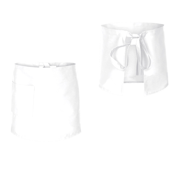 Grembiule da cucina bianco lunghezza 50 cm