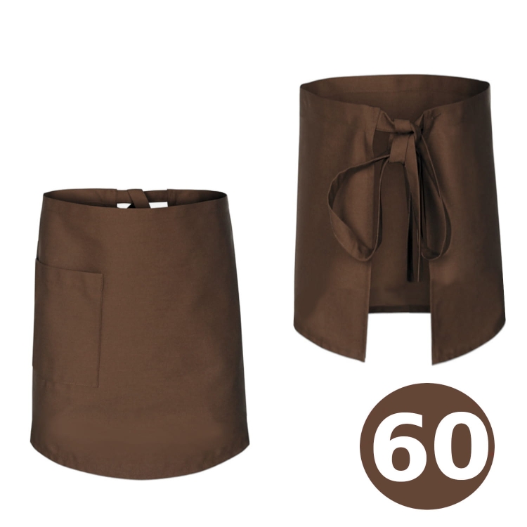 Grembiule da cameriere marrone 60cm