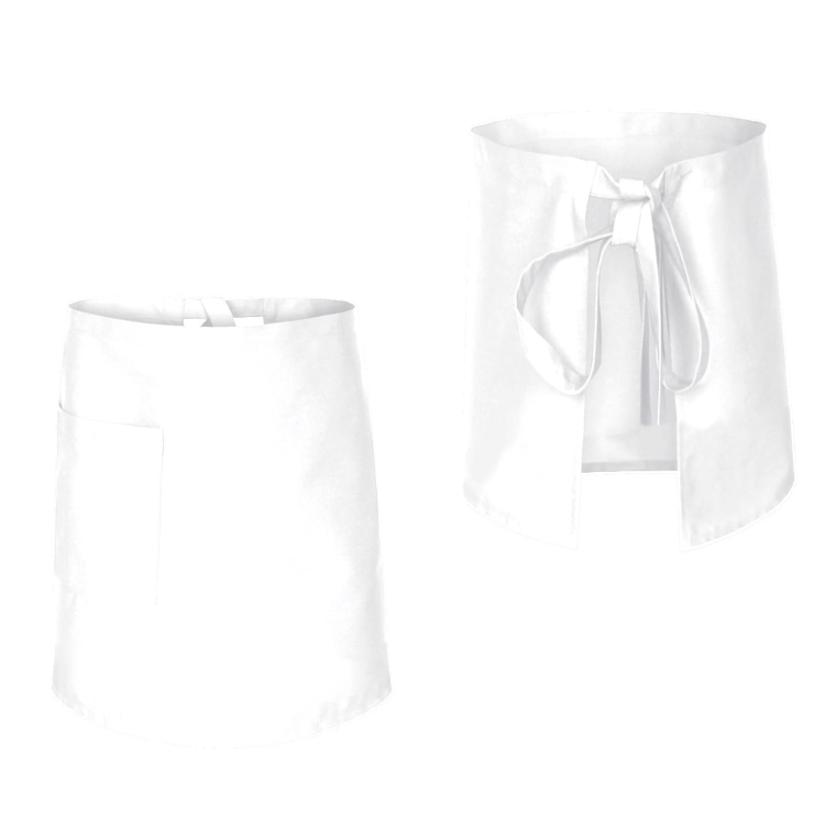 Grembiule da cucina bianco lunghezza 60cm