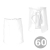 Grembiule da cameriere lungo 60 cm