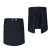 Grembiule da cucina blu navy di lunghezza 60 cm.