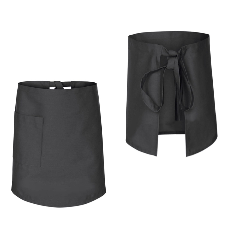 Grembiule da cucina grigio per camerieri lunghezza 60 cm