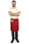 Grembiule da cucina rosso lunghezza 60 cm