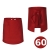 Grembiule da barista lungo 60 cm rosso