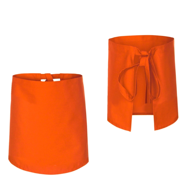 Grembiule da cucina arancione lunghezza 60 cm