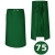 Grembiule da cucina barista lungo verde 75 cm