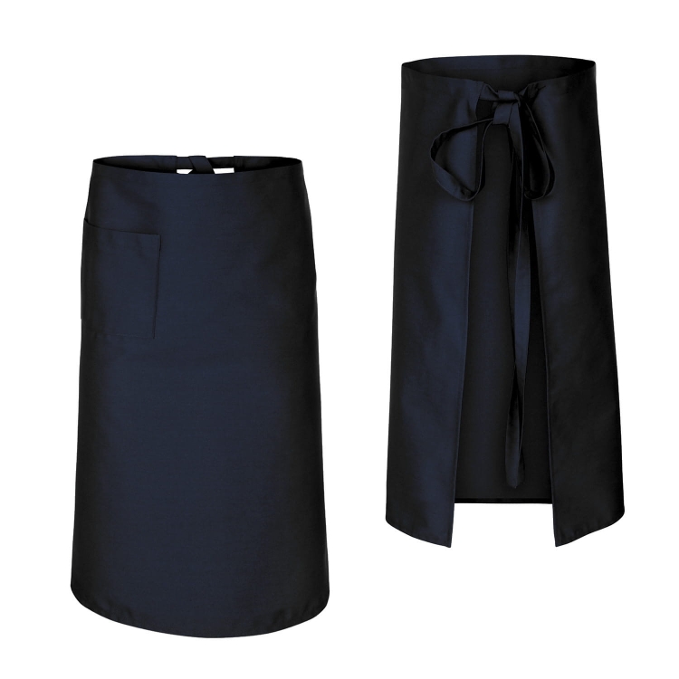Grembiule da cucina blu scuro di lunghezza 75 cm