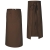 Grembiule da cucina marrone di lunghezza 90 cm