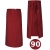 Grembiule da cucina bordeaux lunghezza 90 cm