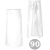 Grembiule da cameriere bianco lunghezza 90 cm