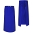 Grembiule da barista blu ciano lungo 90 cm
