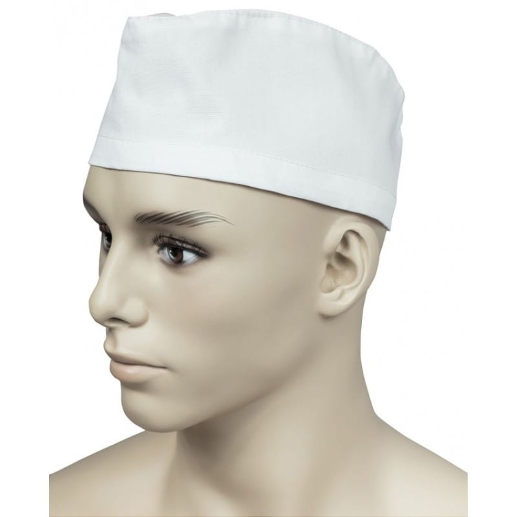 Furażerka 100% cotone di colore bianco