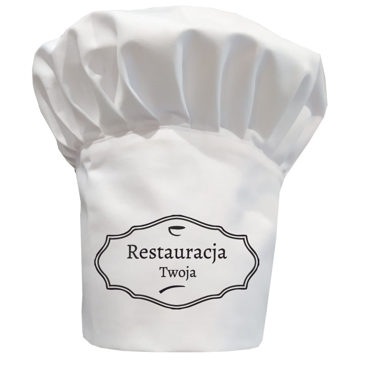 Cappello da cuoco con il nome del tuo ristorante