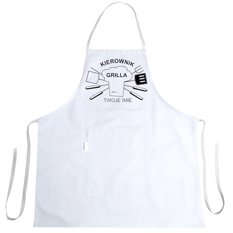 Grembiule da cucina con stampa di testo