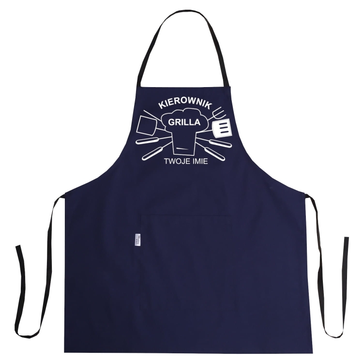 Manager del grill su un grembiule con il tuo testo