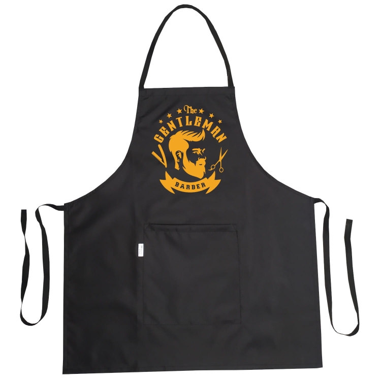 Grembiule da parrucchiere con grafica 'Gentleman Barber'