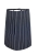 Grembiule da cucina blu lungo 50 cm con strisce bianche.