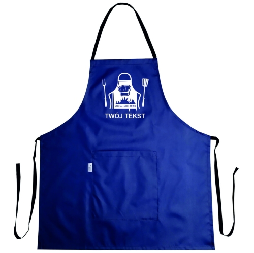 Grembiule impermeabile con grafica 'Menu Grill'