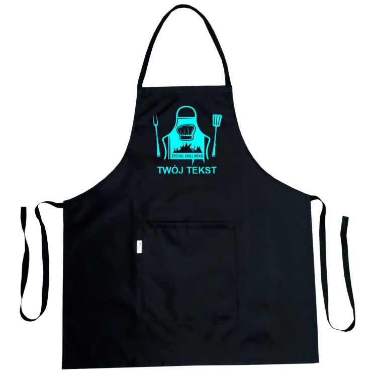 Grembiule da cucina impermeabile con grafica 'Grill Menu'