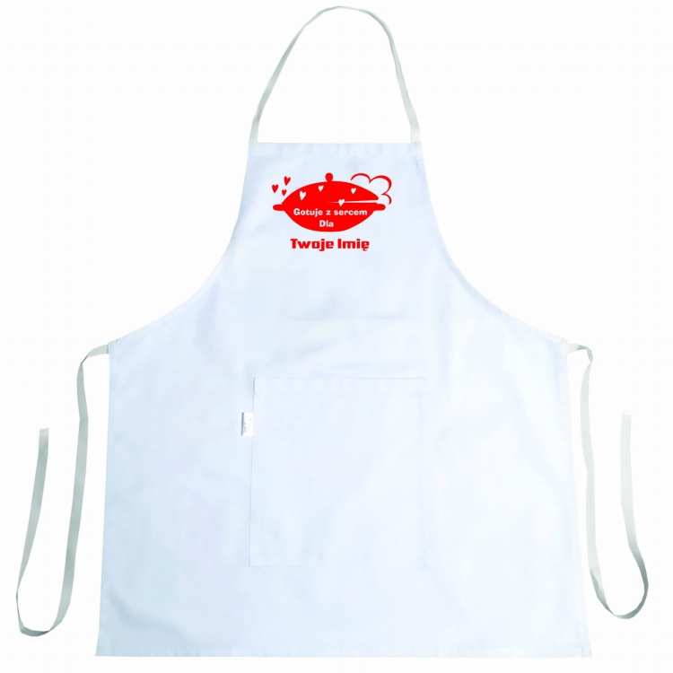 Grembiule da cucina con grafica 'Cuochi con cuore'