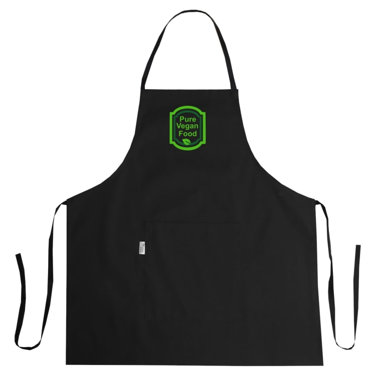 Grembiule da cucina 'Cibo vegano puro' con logo