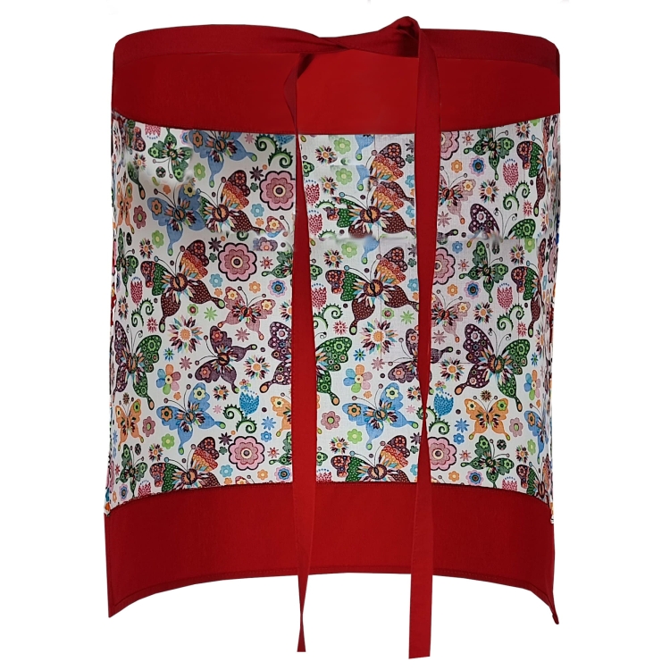 Grembiule da cucina da cameriere con motivi folkloristici W1