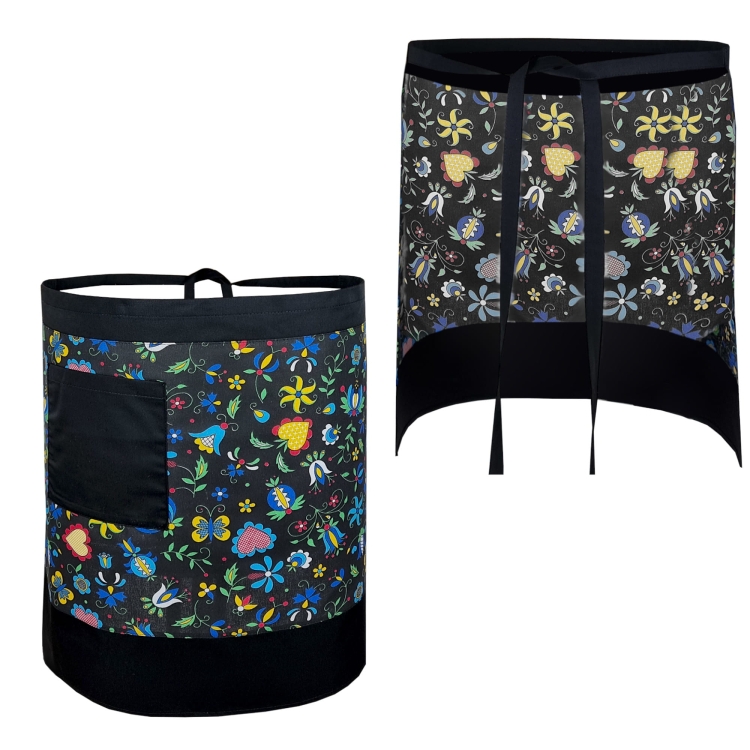 Folklore nei motivi grembiule da cucina da cameriere.