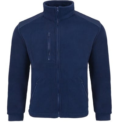 Felpa in pile blu navy
