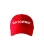 Cappello rosso per soccorritori, realizzato in modo solido.
