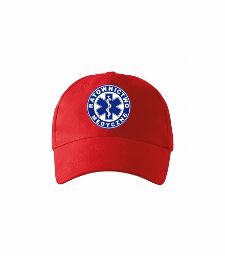 Cappello rosso con logo del Soccorritore Acquatico
