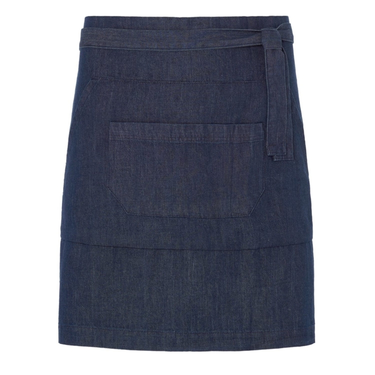 Grembiule da barista 50cm in denim.