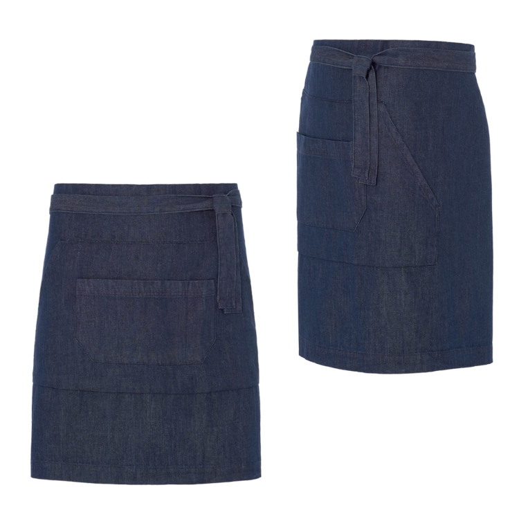 Grembiule da barista 50cm in stile jeans.
