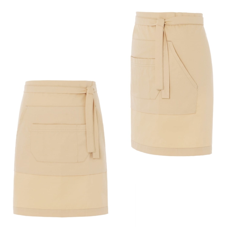 Grembiule da bar in colore sabbia