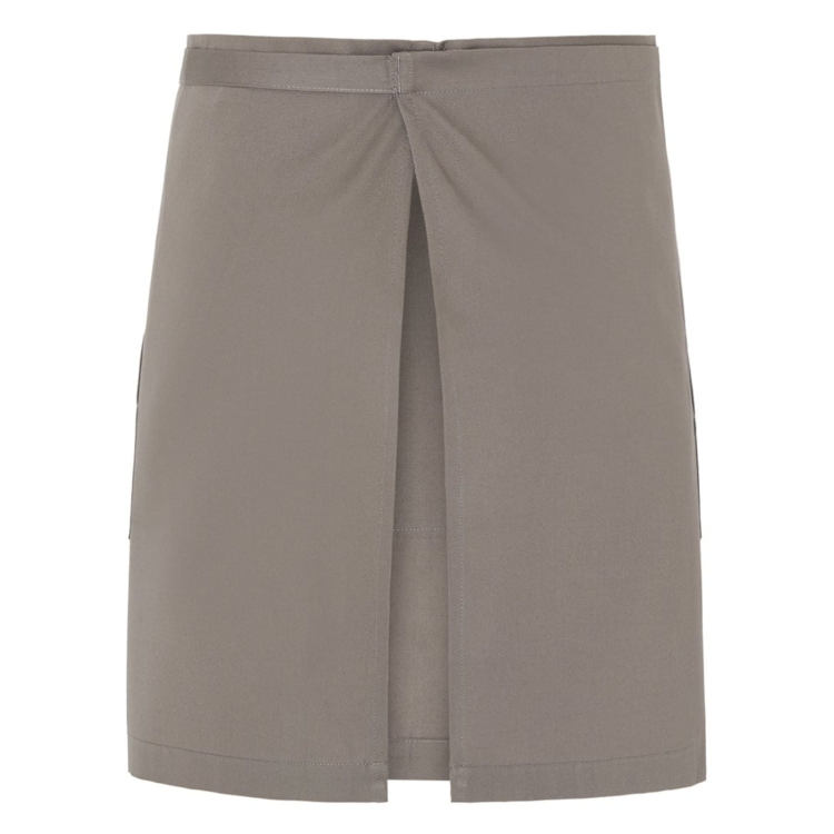 Grembiule da barista in colore beige scuro.