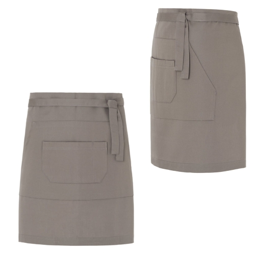 Grembiule da cameriere barman in beige scuro