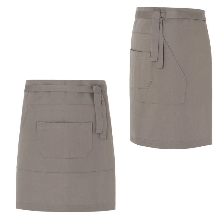 Grembiule da cameriere barman in beige scuro