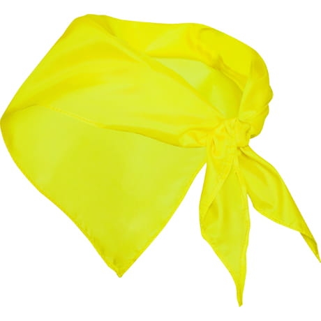 foulard giallo triangolare