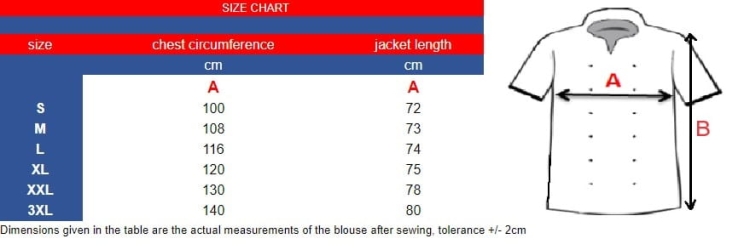 Felpa da cuoco nera da uomo con rifiniture arancioni.