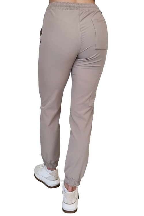 Casual Premium joggery medyczne w kolorze beżowym