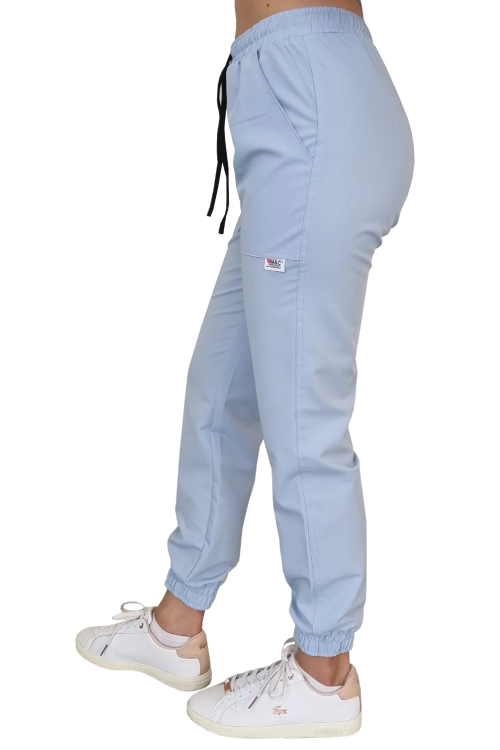 Joggery medyczne w kolorze niebieskim Casual Premium