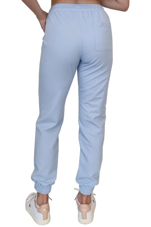 Niebieskie joggery medyczne Casual Premium