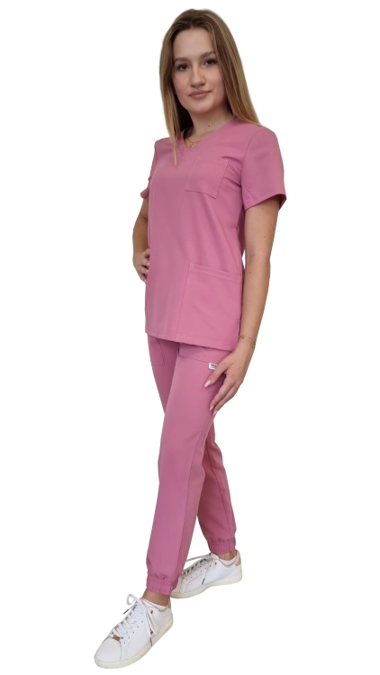 Damski komplet medyczny brudny róż