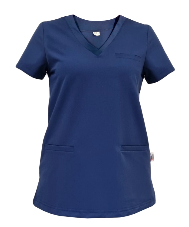 Damski komplet medyczny BASIC PREMIUM w kolorze granatowym
