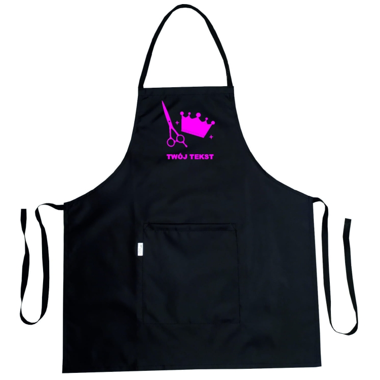 Fartuch fryzjerski wodoodporny z grafiką 'Królowa nożyczek'