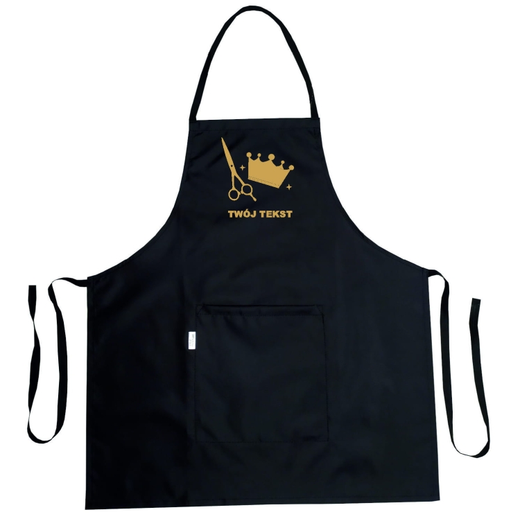 Wodoodporny fartuch z grafiką 'Królowa nożyczek'
